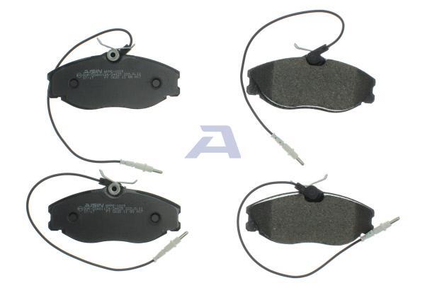 Jeu de 4 plaquettes de frein AISIN ref. BPPE-1018